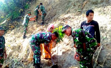 Lakukan Penghijauan, Kodim 0309 Tanam 500 Batang Pohon