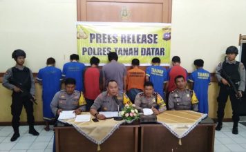 Otak Pelaku Tetangkap, Polres Tanah Datar Ringkus Delapan Jaringan Curanmor