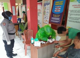 Antisipasi Penularan Corona, Dua Tersangka Perampokan Silambiak Jalani Rapid Test
