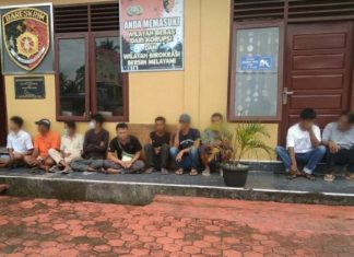 Sepuluh Preman Ditangkap, Enam Diantaranya Sedang Berjudi Koa