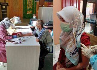 Sukseskan Program Pemerintah, Polres Tanah Datar Vaksinasi 804 Orang Warga