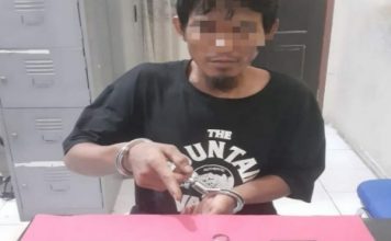 Simpan Shabu 2,84 Gram, Dua Tangan Pelaku Disatukan dengan Gelang Besi