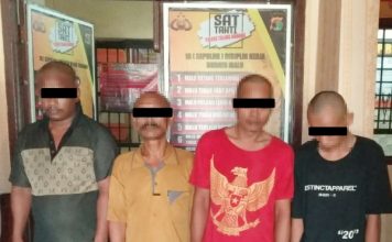 Manfaatkan Rumah Makan Tempat Berjudi, Empat Pria Ditangkap Polisi