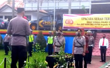 Mutasi Bergulir, Kapolres Ruly Indra Wijayanto Pimpin Sertijab Kasat Binmas