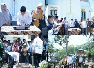 Jelang Ramadhan 1443 H, Bupati Eka Putra Resmikan Masjid Nurul Qolbi Pagaruyung