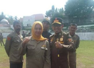 Peduli Kamtibmas, Vera Wati Srikandi Linmas Tiada Duanya di Tanah Datar