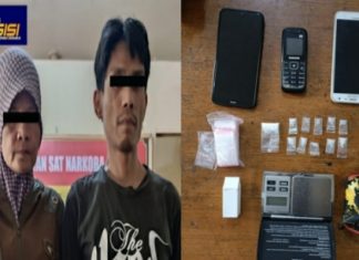 Polisi Amankan 10 Paket Shabu, Dua Pasutri Terduga Pelaku Narkotika Ditangkap