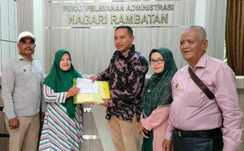 Maju di Pilwanag Rambatan, Rafinos Diantarkan Awak Media Tanah Datar