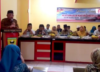 Wali Nagari Syafril Jamal : Wali Jorong Tak Siap Membangun Mundur Saja