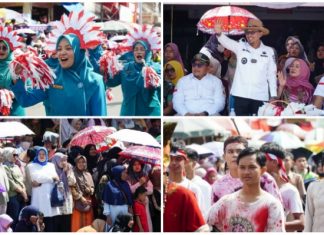 Pawai Alegoris Digelar, Puluhan Ribu Masyarakat Tanah Datar Padati Pinggir Jalan Raya