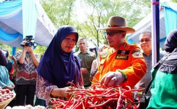 Antisipasi Lonjakan Harga Pangan, Pemkab Tanah Datar Gelar Pasar Murah Disamping Dukcapil