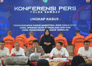 Semakin Merisaukan, Polda Sumbar ungkap 379 Kasus Narkoba Selama Triwulan I