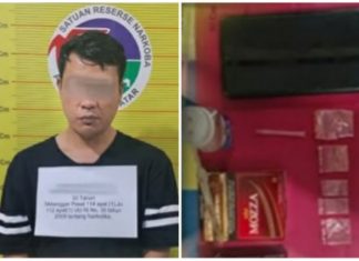 Miliki Sabu-Sabu , Seorang Warga Kecamatan Lima Kaum Diamankan Polisi di Kecamatan Sungai Tarab