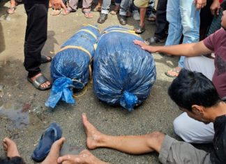 Blokade Mobil Brio di Depan SPBU, Polisi Amankan Dua Pelaku dan 26 Kg.Ganja Kering
