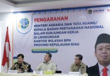 Dihadapan Jajaran Kanwil BPN Kepri, Menteri Nusron Minta Kepala Kantor Harus Jadi Duta Informasi ATR/BPN