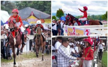 Turun di Kelas Sagalo Heat 1 – 600 Meter, Najla Joki Wanita Pertama Sumbar Raih Juara di Bukittinggi