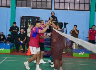 Ikuti Kejuaraan Bulutangkis HUT ke-54 KORPRI, Kementerian ATR/BPN Melaju ke Semifinal