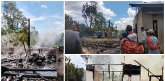 Tanah Datar Kebakaran Lagi, Sebuah Rumah Semi Permanen Dimamah Sijago Merah di Koto Alam