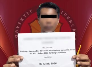 Nyamar Sebagai Pembeli, Polisi Tangkap Seorang Pengedar Sabu di Warung Bakso