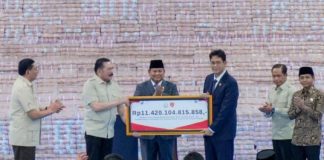 Selamatkan Kekayaan Negara, Wamen Ossy Saksikan Penyerahan Denda Administratif Rp.11,4 Triliun