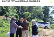 Dukung Legalitas Pertambangan Rakyat, Kantor Pertanahan Sijunjung Laksanakan PKKPR Berusaha di Nagari Limo Koto