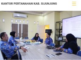 Kawal Tertib Pemanfaatan Ruang, Kepala Kantah Sijunjung Pimpin Pembahasan Lanjutan PKKPR Pertambangan Rakyat