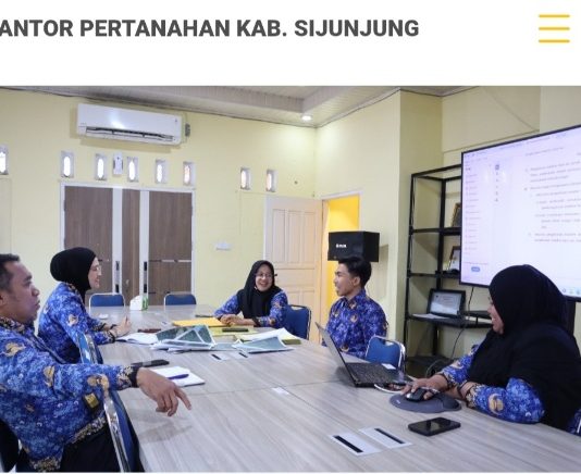 Kawal Tertib Pemanfaatan Ruang, Kepala Kantah Sijunjung Pimpin Pembahasan Lanjutan PKKPR Pertambangan Rakyat