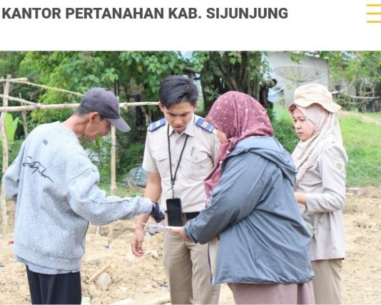 Pastikan Kesesuaian Pemanfaatan Ruang, Kantor Pertanahan Sijunjung Tinjau Lokasi PKKPR Non Berusaha