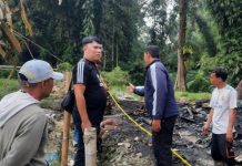 Satu Unit Rumah Terbakar di Panyalaian, Polisi dan Masyarakat Gerak Cepat Tindaklanjuti Kebakaran