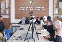 Optimalkan Data Pertanahan, Kantah Sijunjung Ikuti Pendampingan Pengisian Pembagian Wilayah Tugas