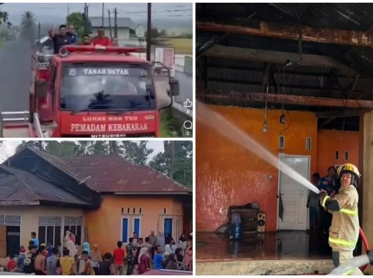 Sijago Merah Mengamuk Lagi, Satu Unit Rumah Petani Hangus Terbakar di Simpang Parik Sungai Tarab