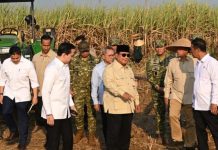 Dampingi Presiden Probowo Panen Raya, Menteri Nusron: Ketahanan Pangan Butuh Kepastian Hukum Tanah