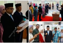 Bupati Lantik Enam Pejabat Manajerial, Ronal Satria, S.IP Dipromosikan Jadi Kepala BK PSDM