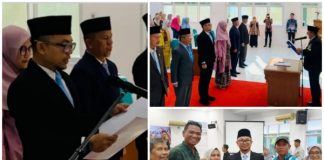 Bupati Lantik Enam Pejabat Manajerial, Ronal Satria, S.IP Dipromosikan Jadi Kepala BK PSDM