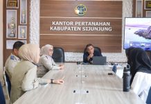 Dukung Pengembangan SDM, Kantor Pertanahan Sijunjung Terima Mahasiswa Magang Unand