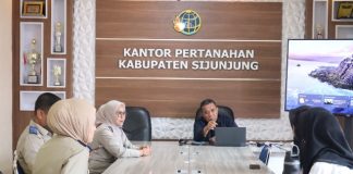 Dukung Pengembangan SDM, Kantor Pertanahan Sijunjung Terima Mahasiswa Magang Unand