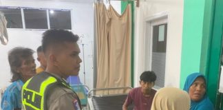 Dua Sepeda Motor Terlibat Kecelakaan, Seorang Ibu Bonceng Tiga Anaknya Alami Luka Ringan