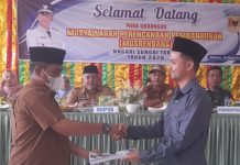 Sungai Tarab Gelar Musrenbang, Wali Nagari Romi Chandra Sampaikan Realisasi APB Nagari