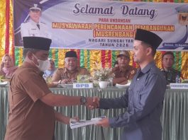 Sungai Tarab Gelar Musrenbang, Wali Nagari Romi Chandra Sampaikan Realisasi APB Nagari