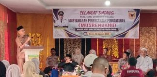 Hadiri Musrenbang Koto Baru, Sekcam Indra Minta Masyarakat Bijak Tentukan Prioritas Pembangunan