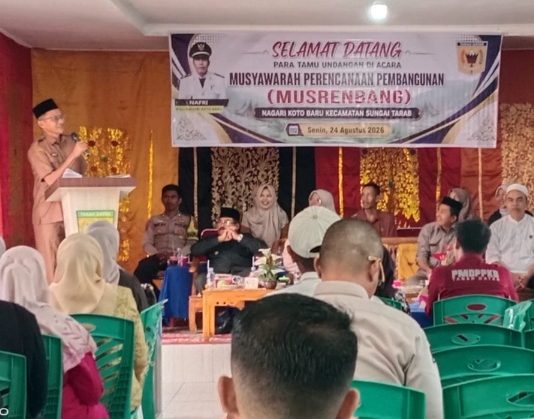 Hadiri Musrenbang Koto Baru, Sekcam Indra Minta Masyarakat Bijak Tentukan Prioritas Pembangunan