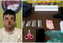 Miliki Enam Paket Ganja Kering, Polisi Ringkus Seorang Pria Berusia Muda di Koto Baru