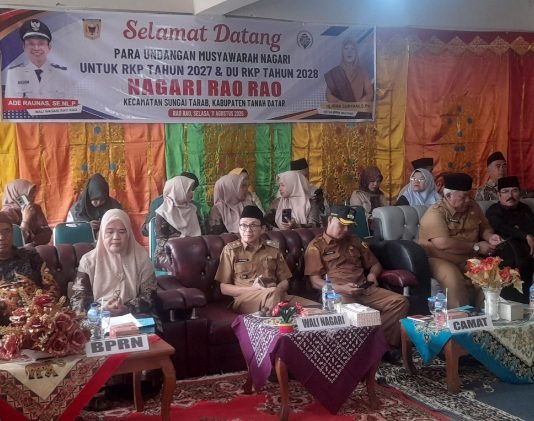 Rao-Rao Laksanakan Musnag, Wali Nagari Ade Raunas Berharap Musyawarah ini Awal yang Baik
