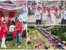 Padang Magek Gelar Pawai Alegoris, Sejumlah Produk Kuliner Laris Manis di Lokasi Acara