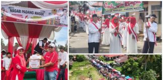 Padang Magek Gelar Pawai Alegoris, Sejumlah Produk Kuliner Laris Manis di Lokasi Acara