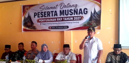 Masuk Dua Terakhir Laksanakan Musnag, Nagari Padang Ganting Gelar Musyawarah Penyusunan RKP 2027