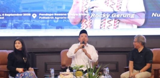 Kuliah Umum di Politeknik Agraria STPN, Rocky Gerung Ingin Taruna/i Pahami Tiga Konsep Pemaknaan Pengelolaan Tanah