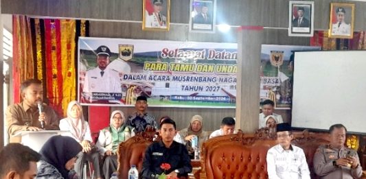 Buka Musrenbang Batu Basa, Wali Nagari Minta Warga Jangan Terpengaruh Polemik yang Salah
