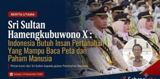 Sri Sultan Hamengkubuwono X: Indonesia Butuh Insan Pertanahan yang Mampu Baca Peta Sekaligus Memahami Manusia