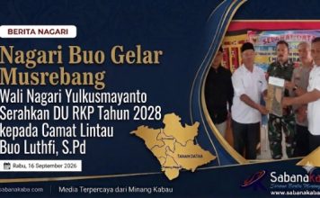 Dihadiri Camat Luthfi, S.Pd, Buo Nagari Perdana Laksanakan Musrenbang di Kecamatan Lintau Buo